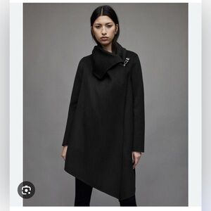 ALLSAINTS City Monument Wool Coat Grey US 4 | UK 8